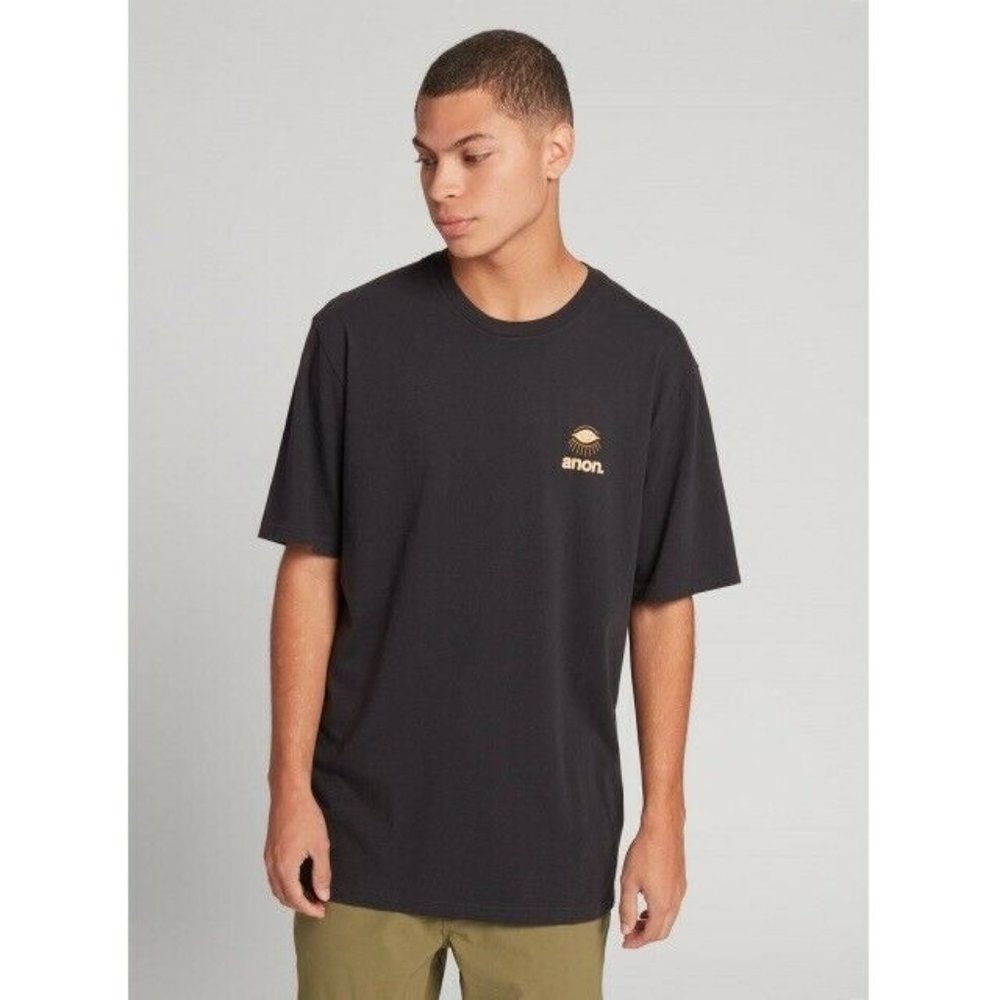 NWT Burton Anon Small Sheridan Short Sleeve T-Shirt Crew Gray Eye Snowboarding